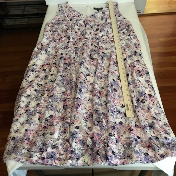 LANE BRYANT Lace Floral Fit and Flare Dress White Pink Women’s Plus Size 20 1X - Picture 11 of 16